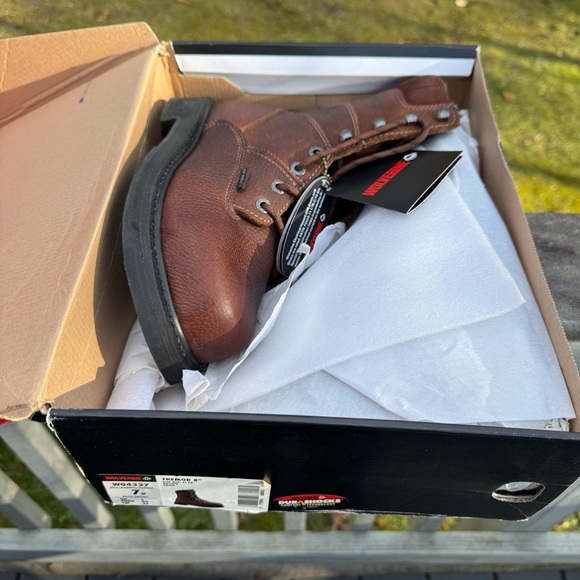 Wolverine Men's Brown Steel toe Work Boots - Picture 7 of 7
